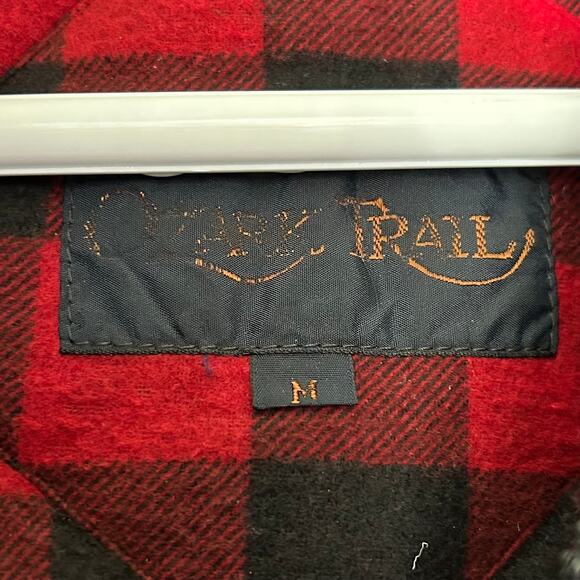 Vintage Ozark Trail buffalo plaid vest Flannel full zip pockets 90s outdoor M - Picture 12 of 12